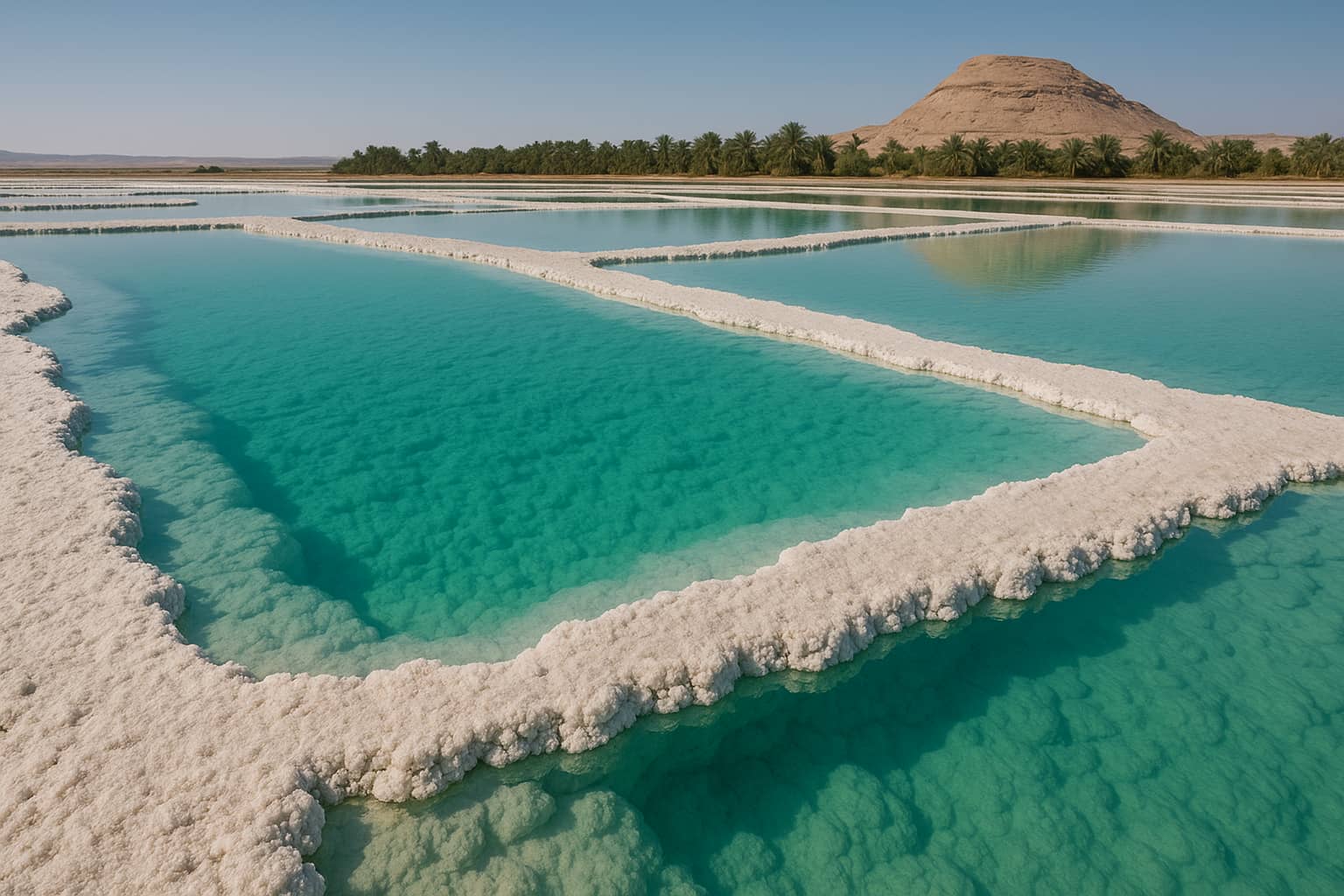 シーワ・オアシスの塩湖｜星空の下の癒し空間